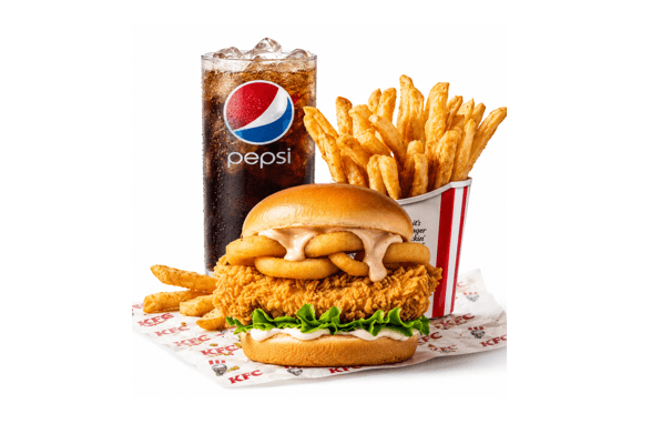Onion Ring Chicken Sandwich Combo