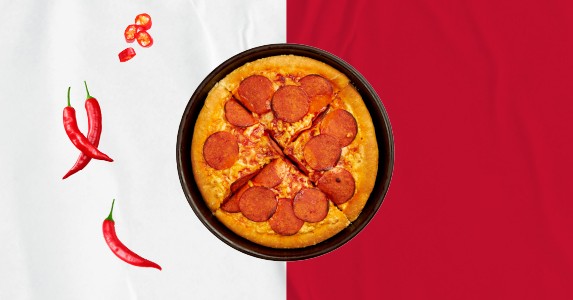 HOT VEGERONI 🌱 Small Pan Pizza 🌶️
