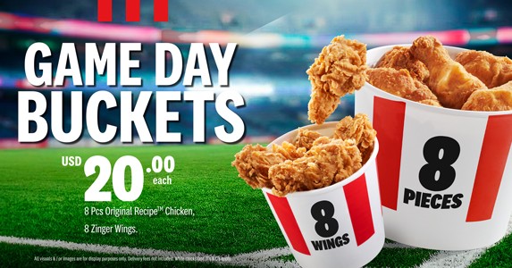GAME DAY BUCKET: COB & WINGS