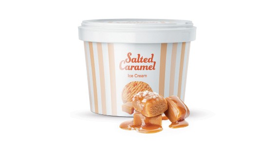 Salted Caramel Ice Cream Tub 250 ml