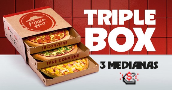 Triple Box 3 Pizzas