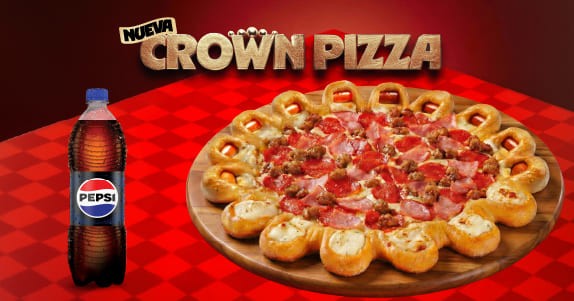 Nueva Crown Pizza Pizza 2 Ing. + Pepsi 1L