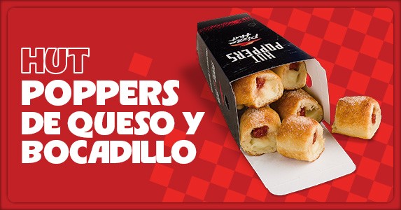 Hut Poppers Queso y Bocadillo